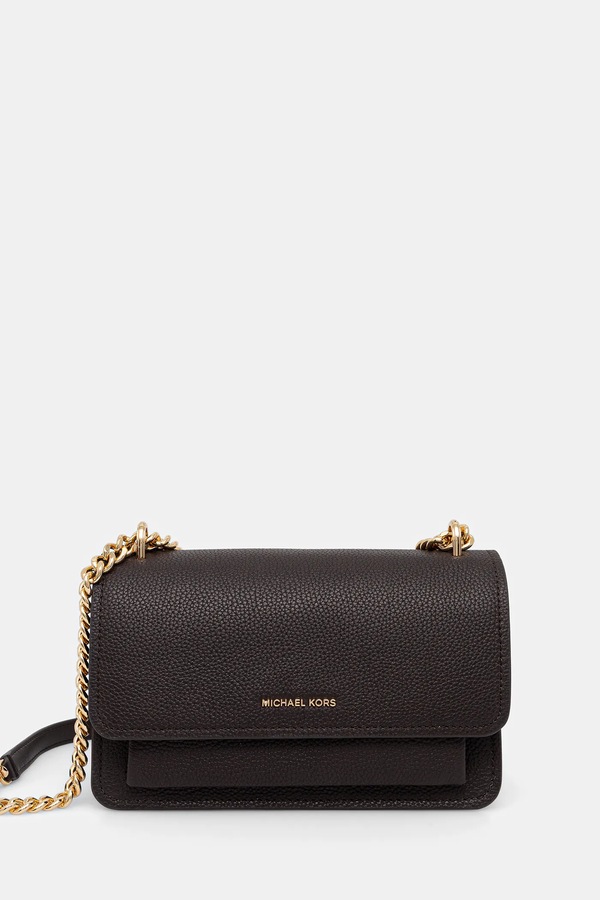 Шкіряна сумочка MICHAEL Michael Kors колір чорний