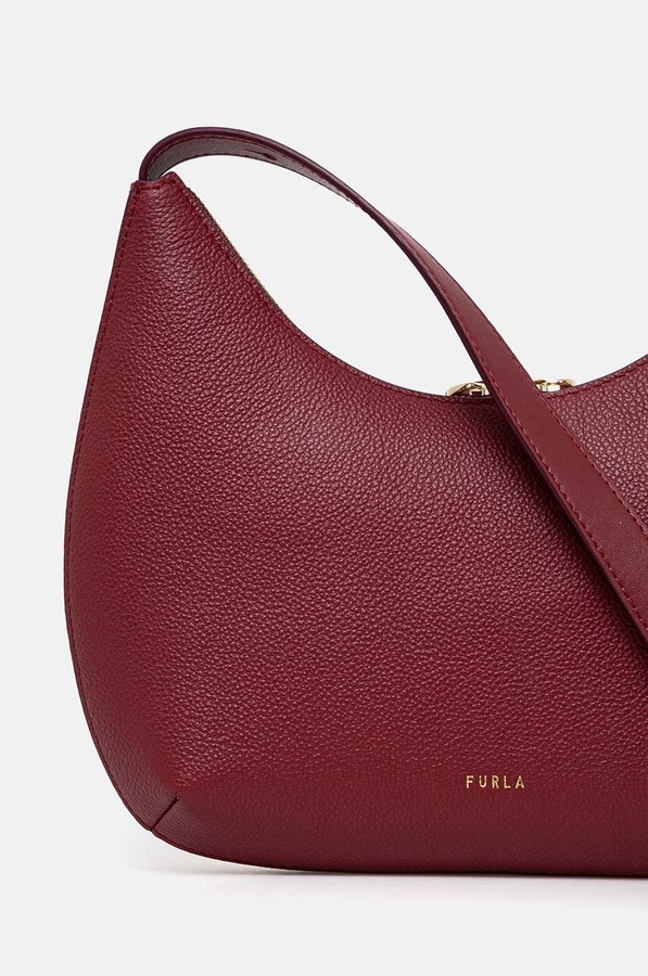 Сумка крос-боді жіноча шкіряна Furla колір червоний фото 3