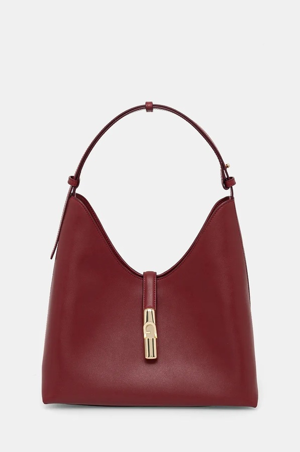 Шкіряна сумочка Furla колір червоний