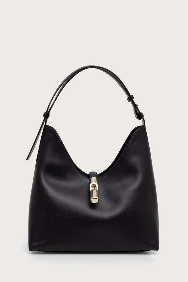 Сумочка hobo жіноча шкіряна Furla колір чорний