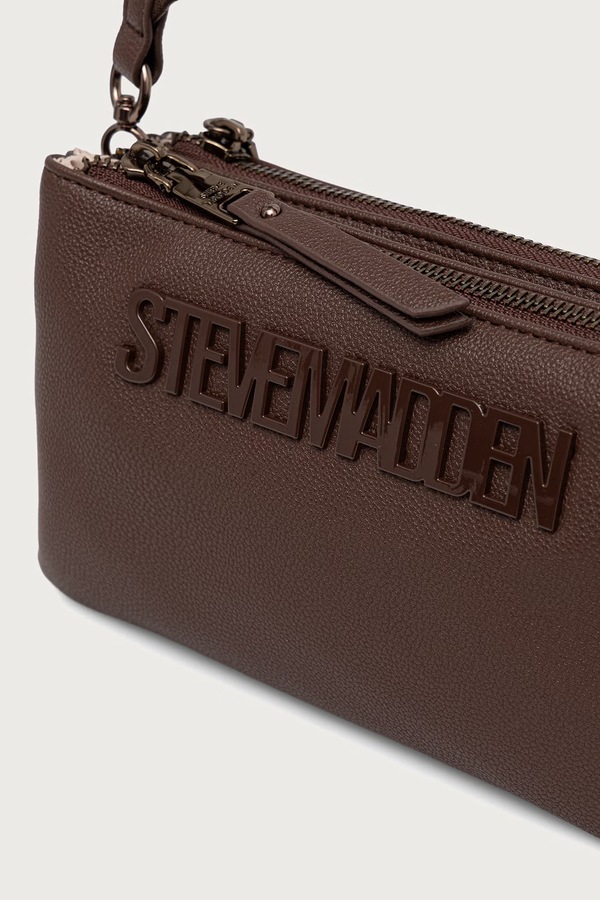 Сумочка жіноча зі штучної шкіри Steve Madden Bnicco-V колір коричневий фото 4