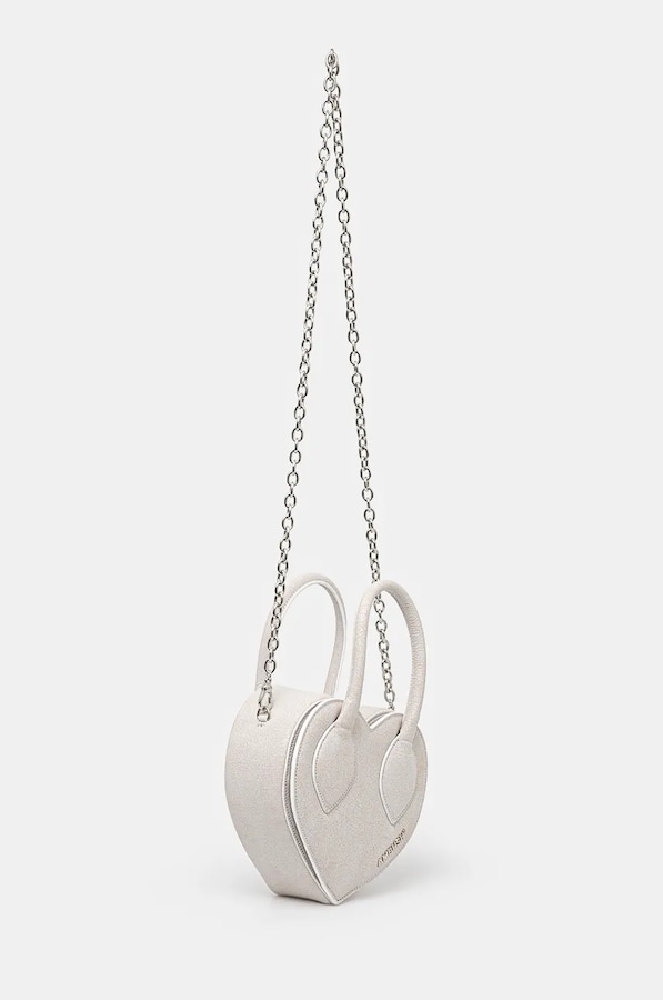 Сумочка Ambush Crackle Heart Top Handle Bag цвет серый