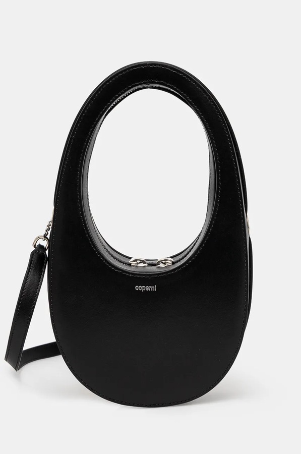 Шкіряна сумочка coperni Crossbody Mini Swipe Bag колір чорний