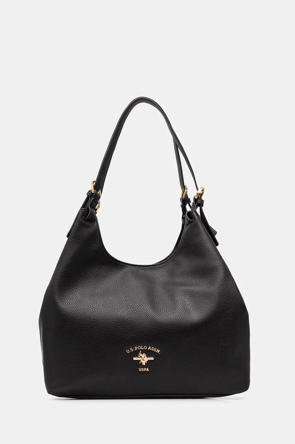 Сумочка hobo жіноча зі штучної шкіри U.S. Polo Assn. Stanford колір чорний
