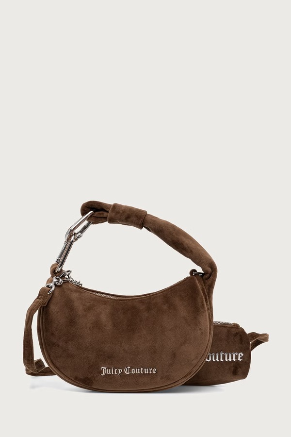 Сумочка hobo жіноча велюрова Juicy Couture Blossom колір зелений
