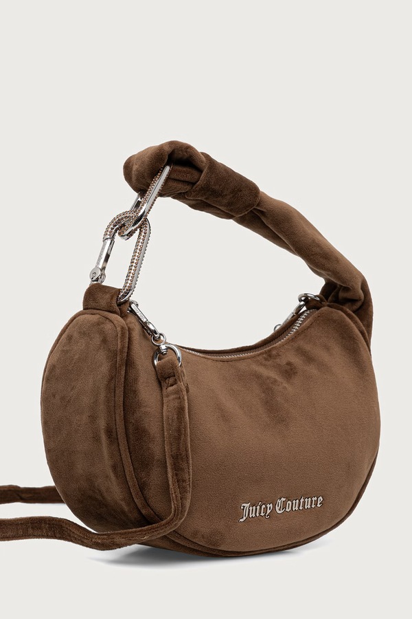 Сумочка hobo жіноча велюрова Juicy Couture Blossom колір зелений фото 2