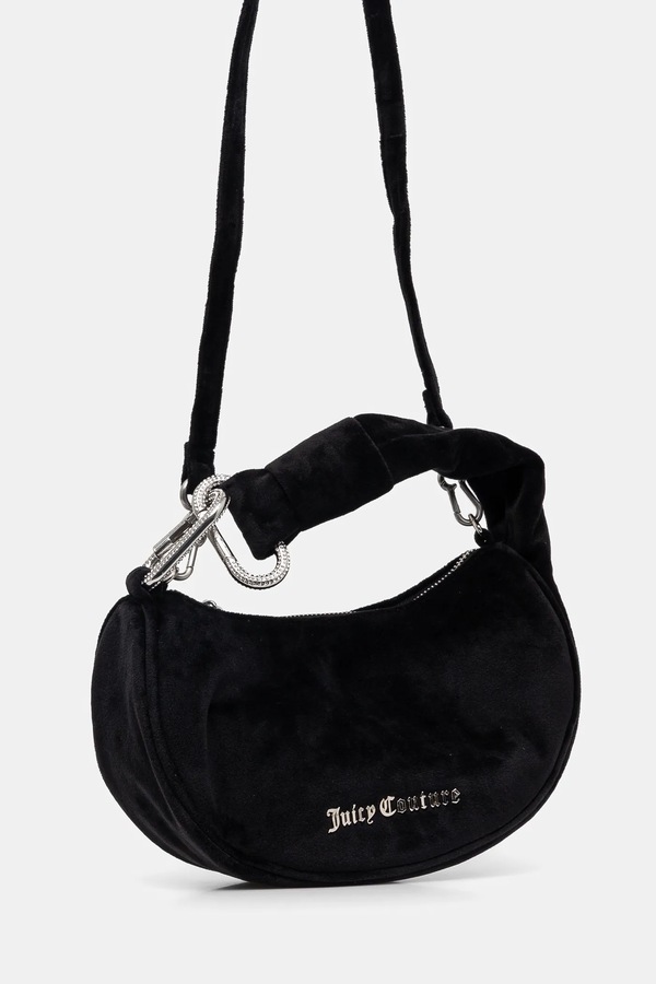 Сумочка hobo женская велюровая Juicy Couture Blossom цвет черный