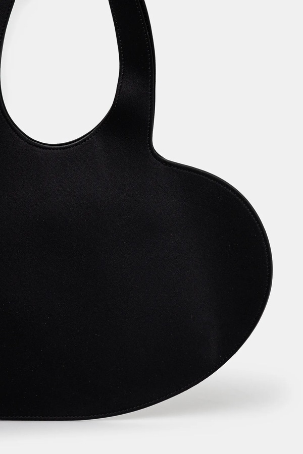 Сумочка coperni Crystal-Embellished Mini Heart Tote колір чорний фото 2