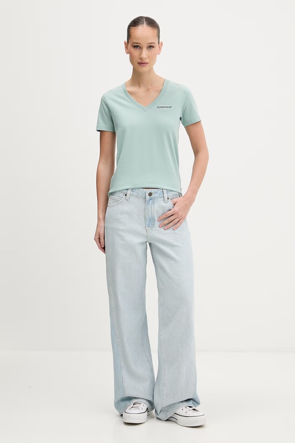 Футболка Guess Jeans колір фіолетовий