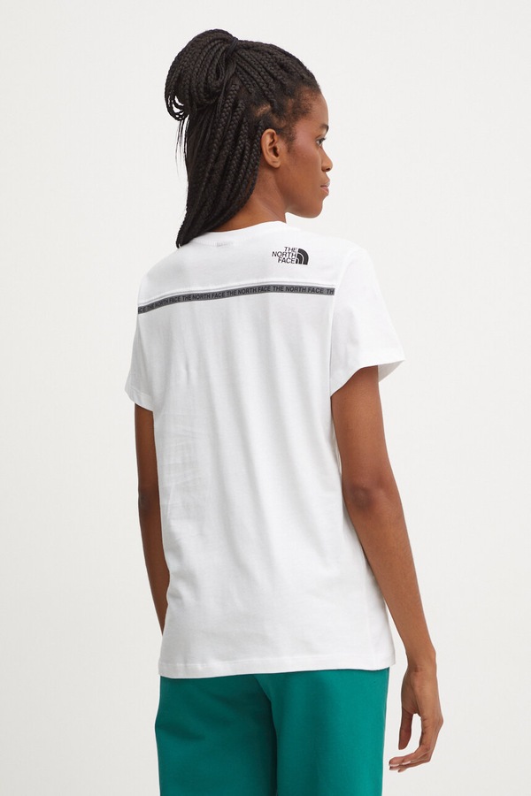 Бавовняна футболка The North Face Zumu S/S Tee колір білий фото 3