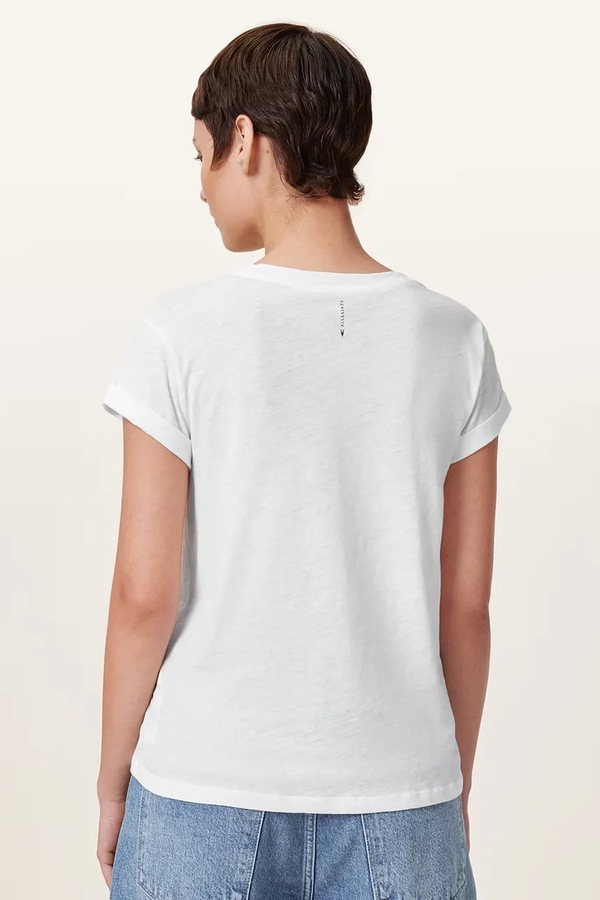 Бавовняна футболка AllSaints ANNA TEE колір чорний фото 4