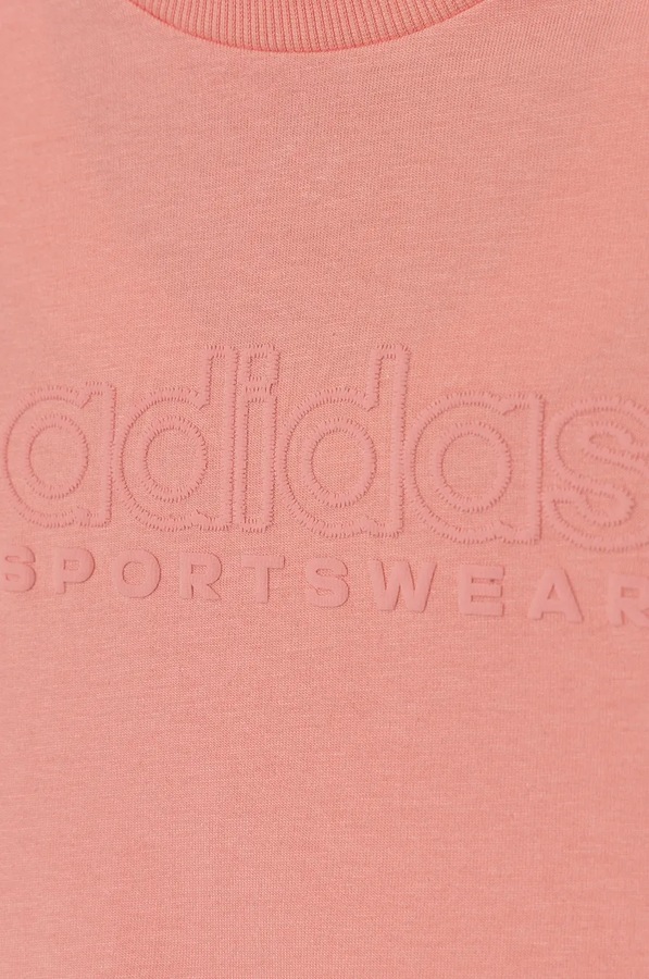 Дитяча бавовняна футболка adidas J SZN GFX TEE колір рожевий фото 3