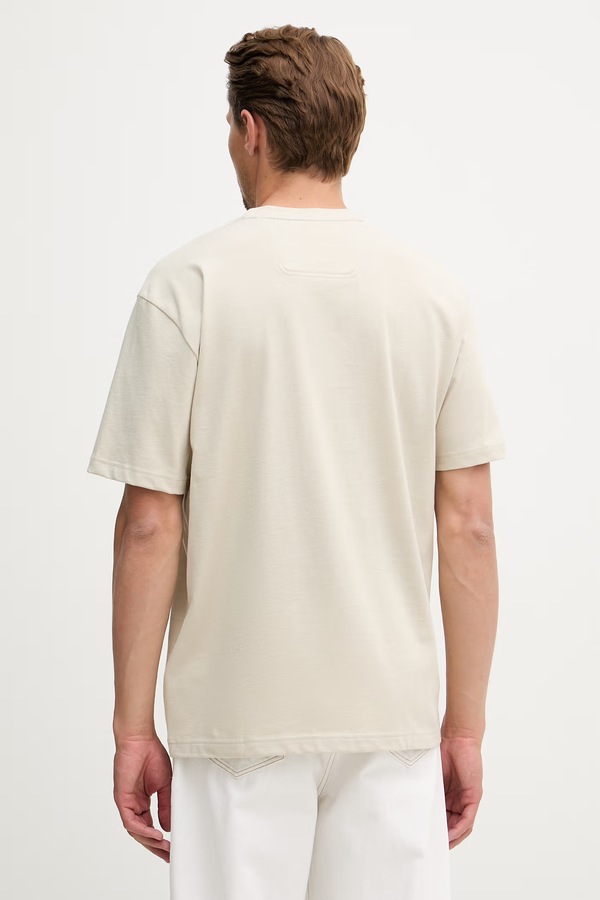 Футболка чоловіча бавовняна BOSS Green Tee 10 колір бежевий фото 2
