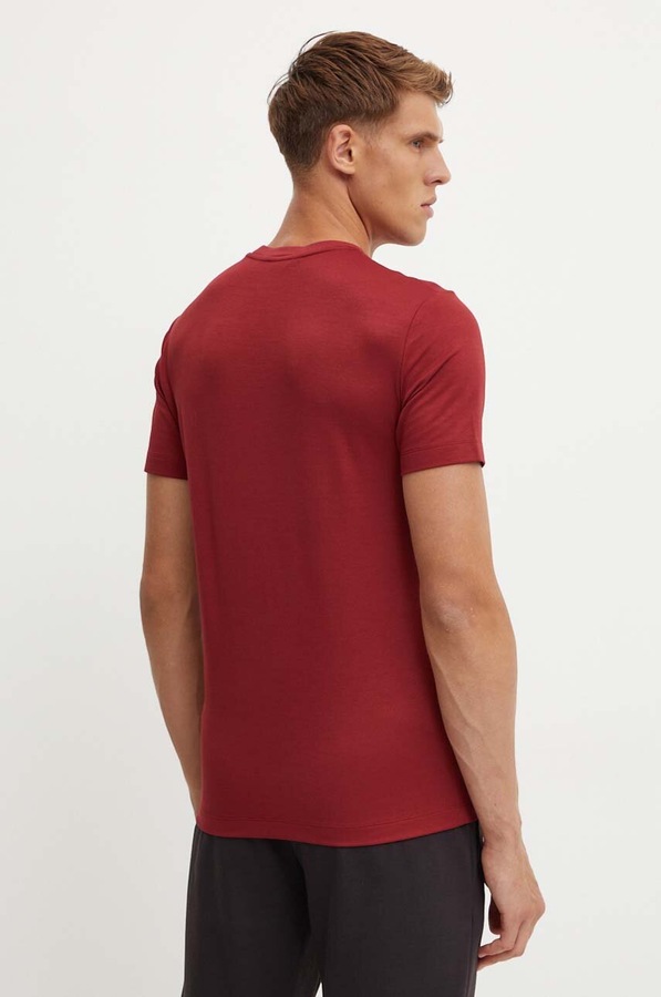 Футболка EA7 Emporio Armani колір бордовий фото 3