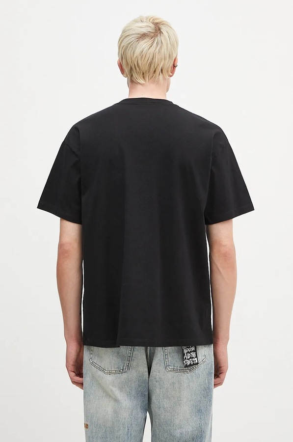 Бавовняна футболка Aries Suckshit SS Tee колір чорний фото 2