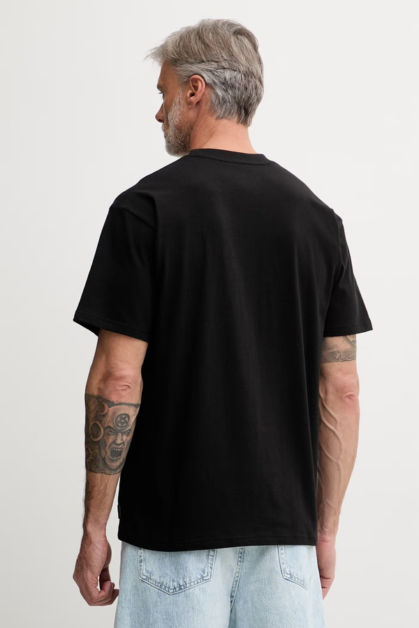 Футболка мужская хлопковая Rip Curl SEARCH EMBROIDERY цвет черный фото 2