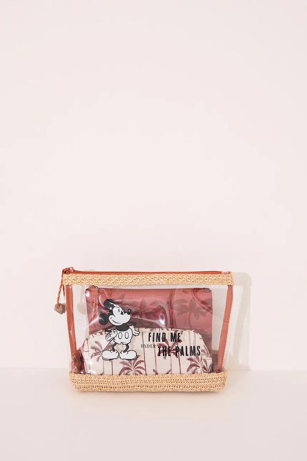 Комплект косметичок women'secret MICKEY 3-pack колір коричневий