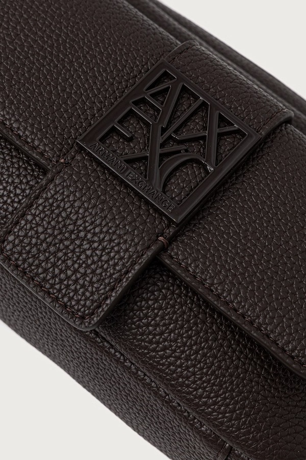 Сумочка жіноча зі штучної шкіри Armani Exchange колір коричневий фото 4