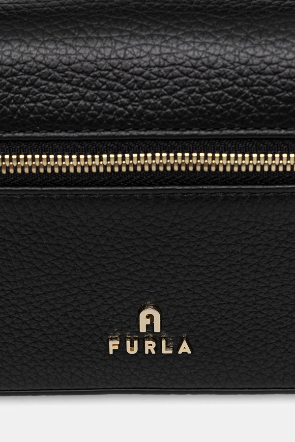 Кожаная сумочка Furla цвет черный