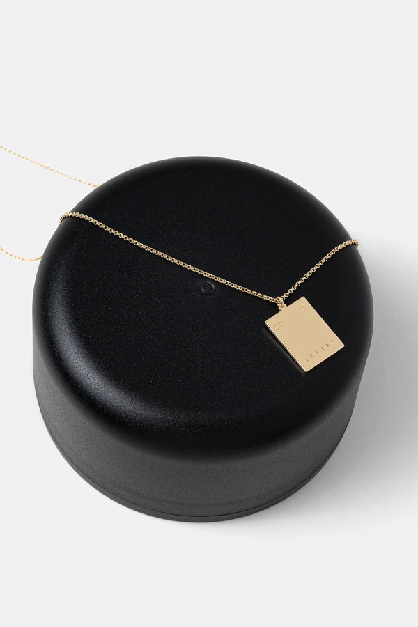 Намисто срібне позолочене Tom Wood Tarot Lovers Pendant Gold фото 4
