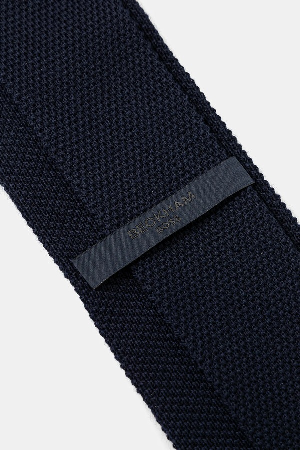 Вовняна краватка BOSS H-TIE 7 CM K. 252 DB колір синій