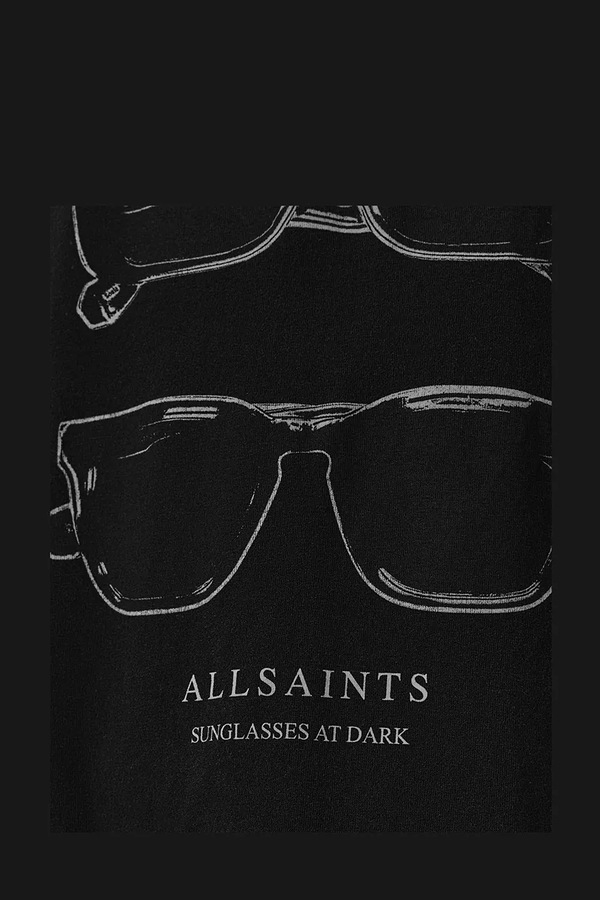 Бавовняний топ AllSaints SUNNIES колір чорний фото 2