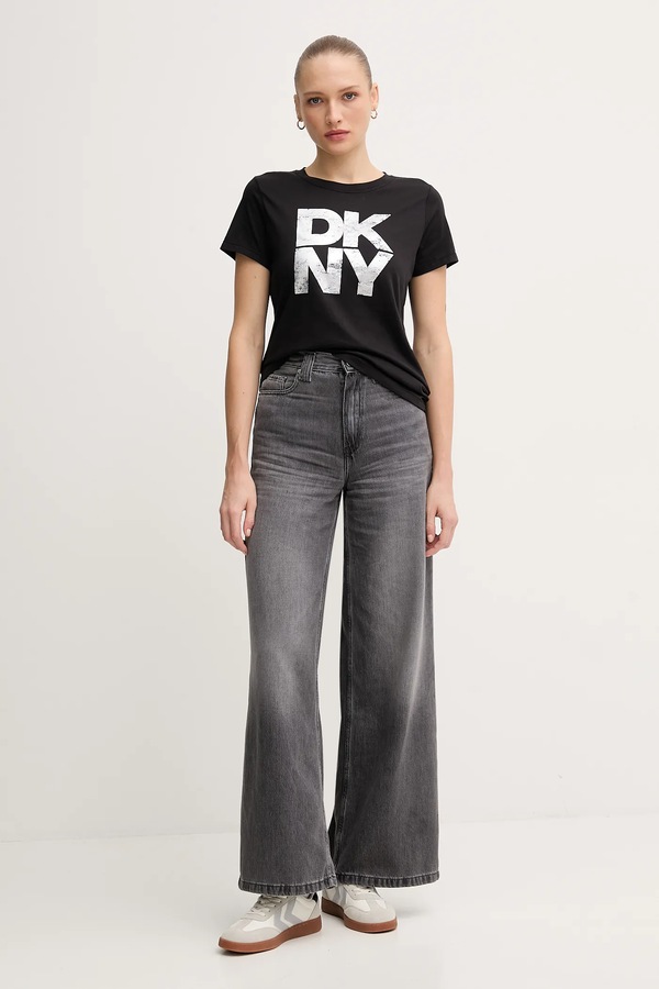 Футболка DKNY колір чорний