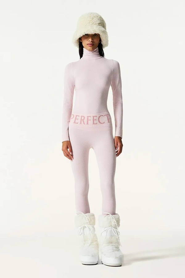 Функціональний лонгслів жіночий з додаванням вовни Perfect Moment Perfect Thermal колір рожевий фото 2
