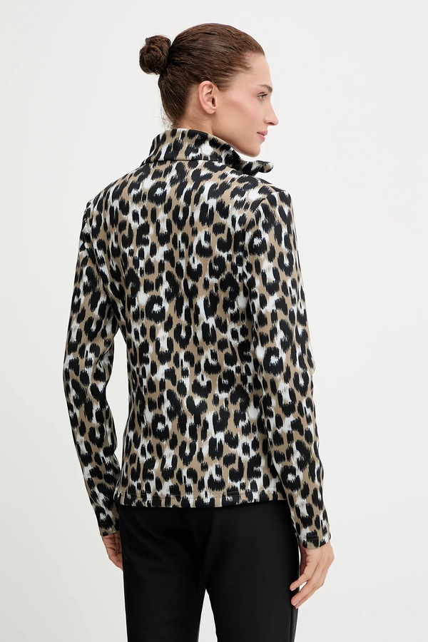 Функциональный лонгслив Fusalp Orion Leopard цвет зеленый фото 2
