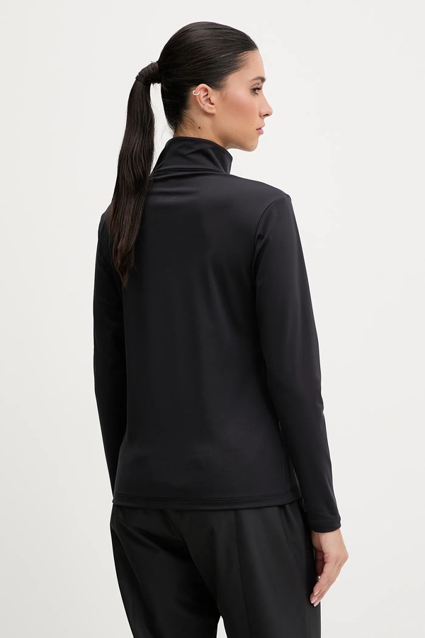 Функціональний лонгслів Descente CHEST LOGO T-NECK колір чорний фото 2