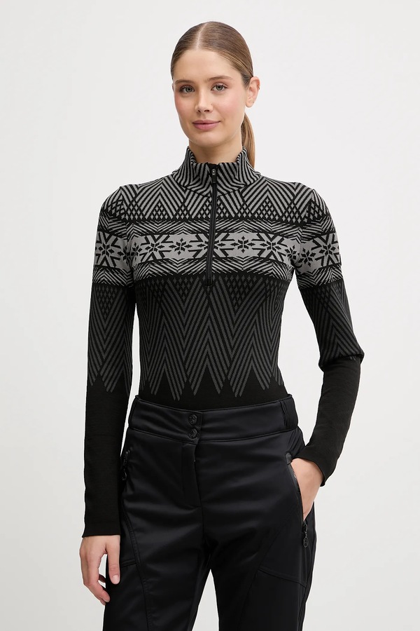 Функціональний лонгслів жіночий Newland LADY BODYSUIT колір чорний