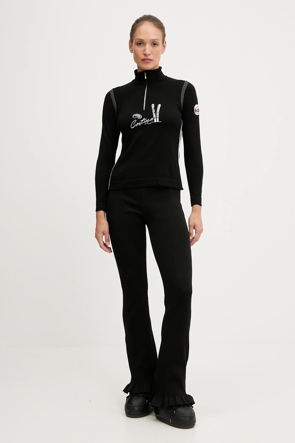Функціональний лонгслів з додаванням вовни Newland LADY WOOL T-NECK колір чорний