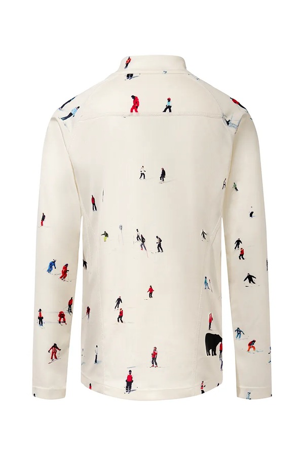 Детский функциональный лонгслив Perfect Moment thermal half zip цвет бежевый фото 2