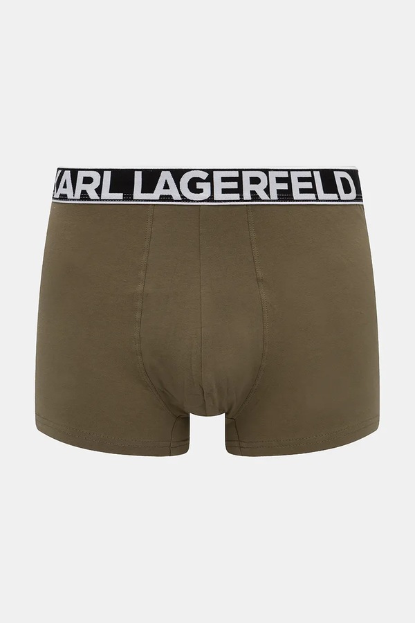 Боксери чоловічі бавовняні з еластаном Karl Lagerfeld 3-pack колір чорний фото 4