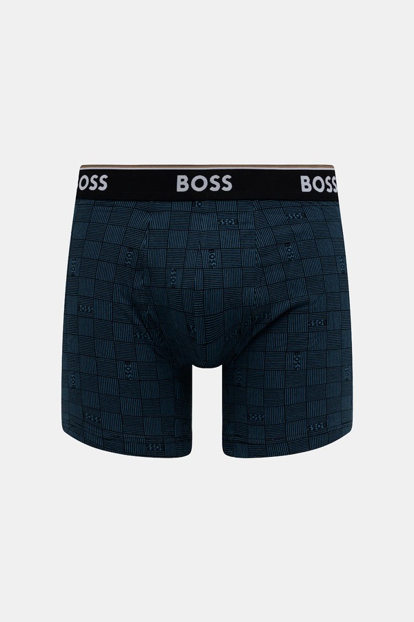 Боксери BOSS 3-pack BoxerBr 3P Power Des колір чорний фото 2