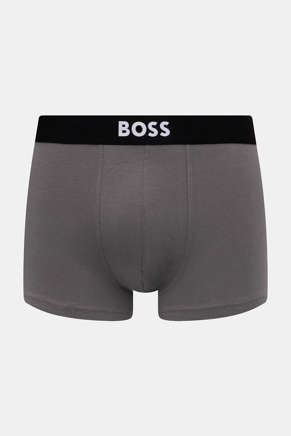 Боксеры мужские хлопковые Trunk 3P BOSS ONE D 3 шт. цвет серый
