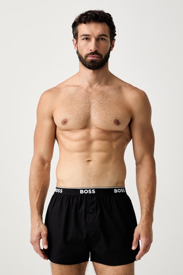 Боксери чоловічі бавовняні 2P Boxer Shorts EW 2 шт. BOSS колір зелений