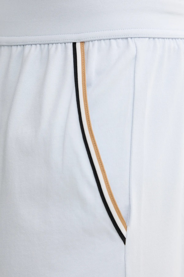Шорти loungwear чоловічі бавовняні з еластаном BOSS Unique Shorts CW колір блакитний фото 4