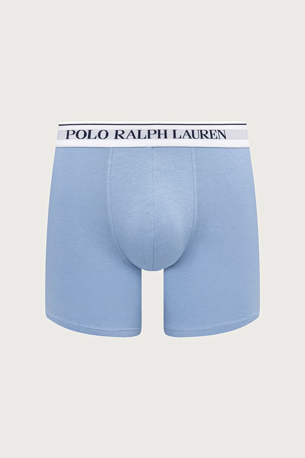 Боксеры мужские хлопковые с эластаном 3 шт. Polo Ralph Lauren цвет черный