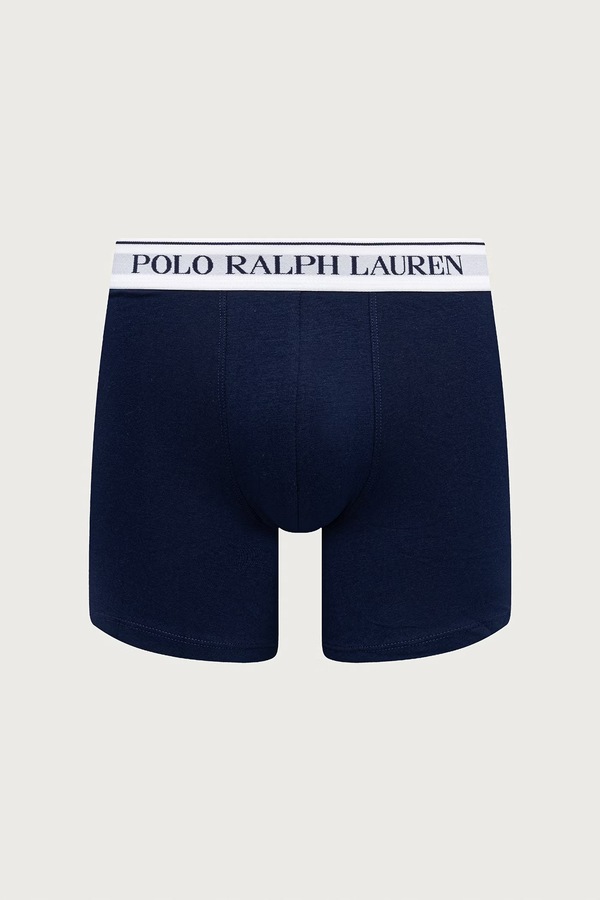 Боксери чоловічі бавовняні з еластаном 3 шт. Polo Ralph Lauren колір чорний фото 4