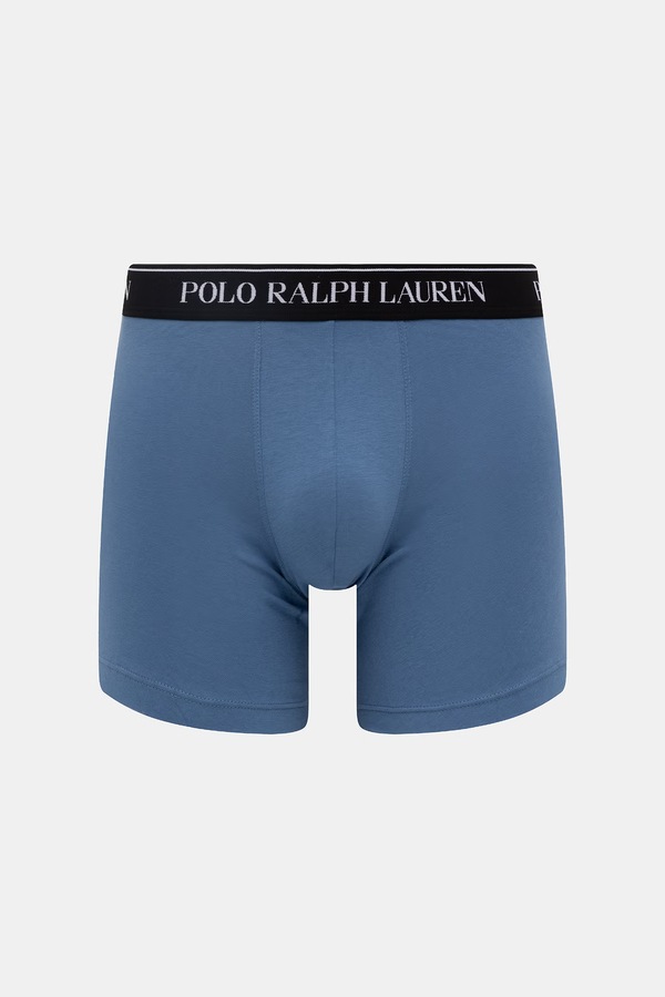 Боксери чоловічі бавовняні з еластаном 3 шт. Polo Ralph Lauren колір чорний фото 4