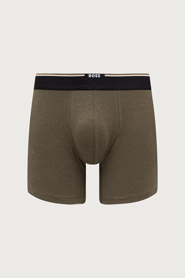 Облягаючі боксери чоловічі з віскозою BoxerBr 3P Bamboo 3 шт. BOSS колір барвистий фото 2