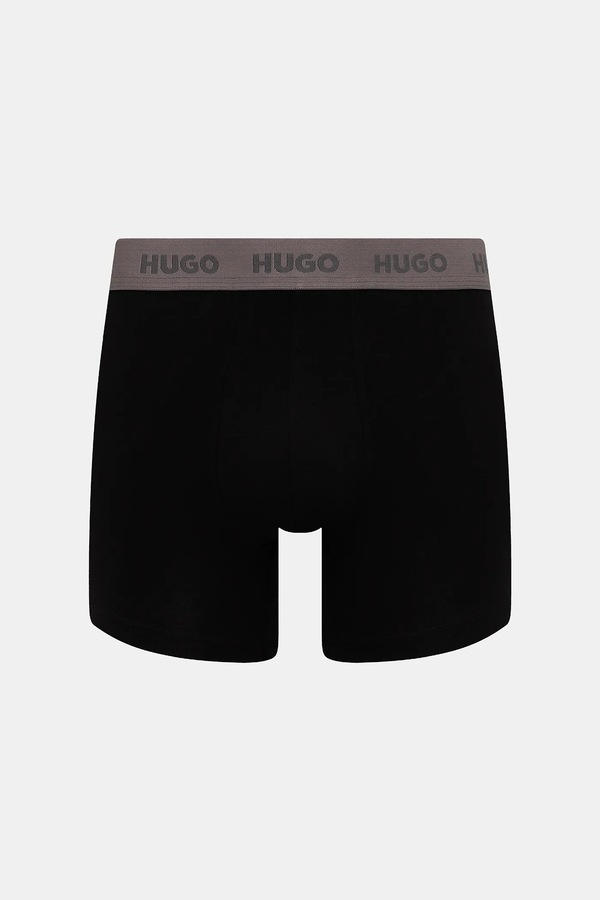 Боксеры HUGO 3-pack BOXERBR TRIPLET GIFT цвет черный фото 2