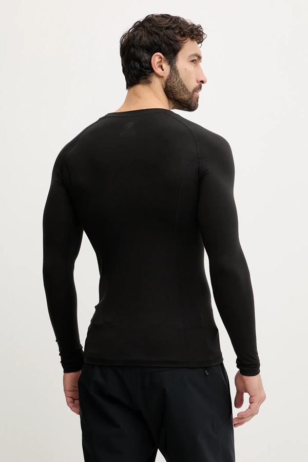 Функціональний лонгслів Descente BASE LAYER TOP колір чорний фото 2