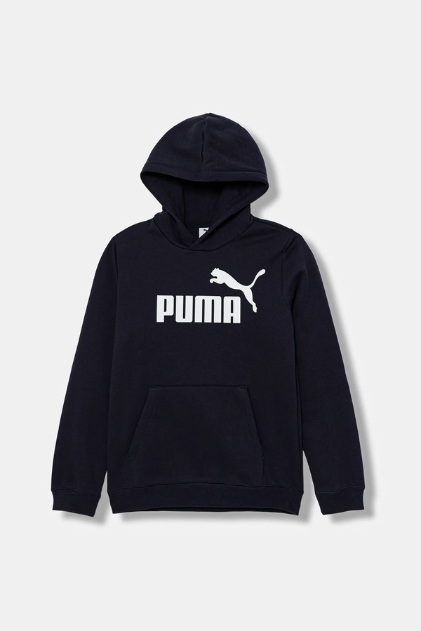 Дитяча кофта Puma ESS No. 1 Logo Hoodie FL B колір синій