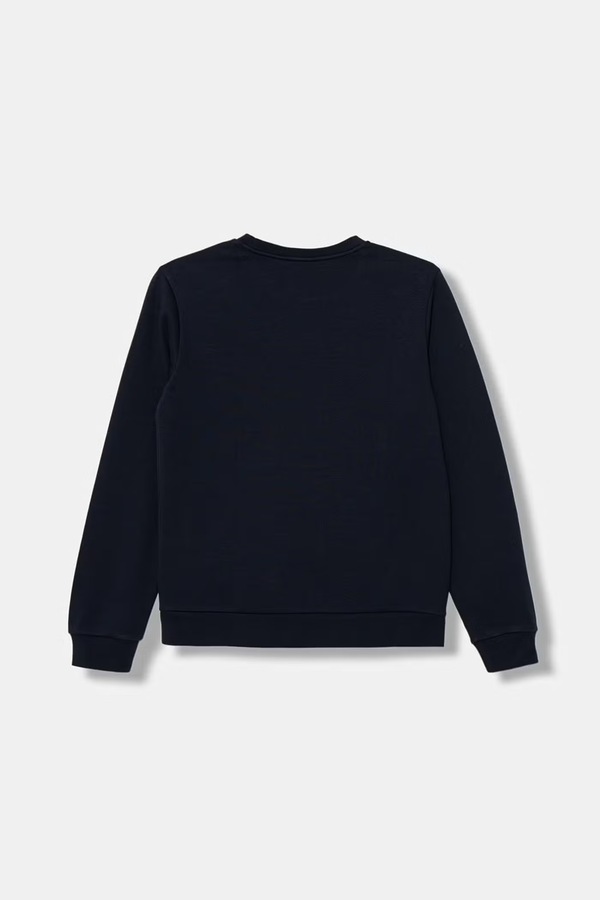 Кофта дитяча з бавовною EA7 Emporio Armani колір темно-синій