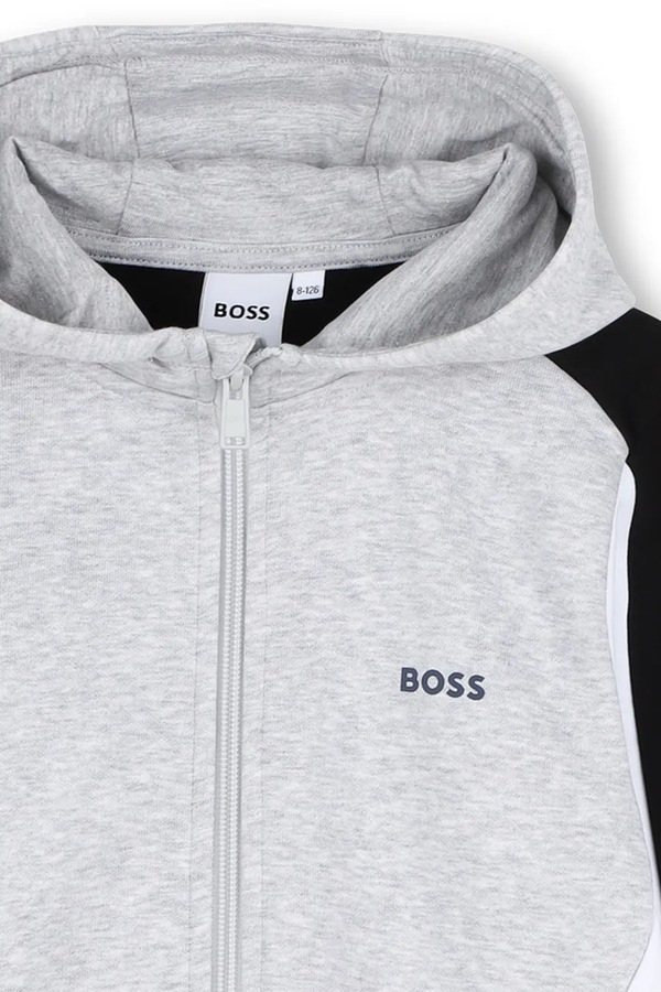 Дитяча кофта BOSS колір сірий фото 2
