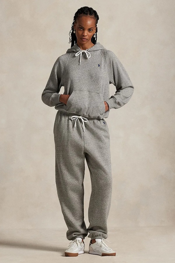 Кофта з капюшоном жіноча з бавовною Polo Ralph Lauren колір сірий фото 2