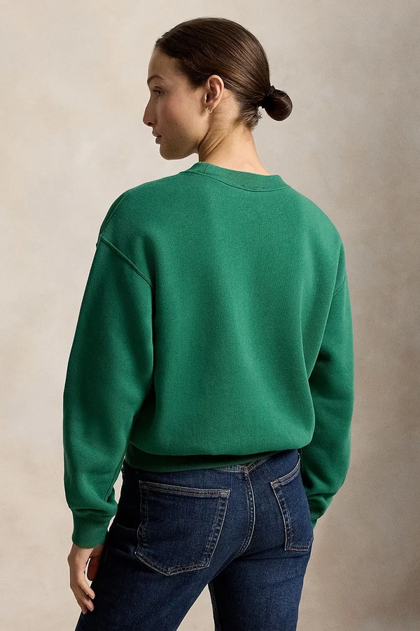 Кофта жіноча з бавовною Polo Ralph Lauren колір зелений