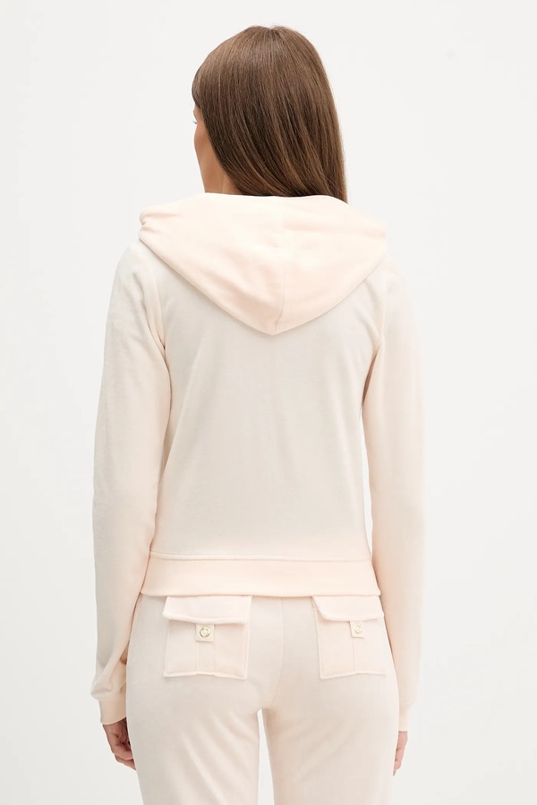 Кофта Juicy Couture HERITAGE ROBYN HOODIE колір рожевий фото 2